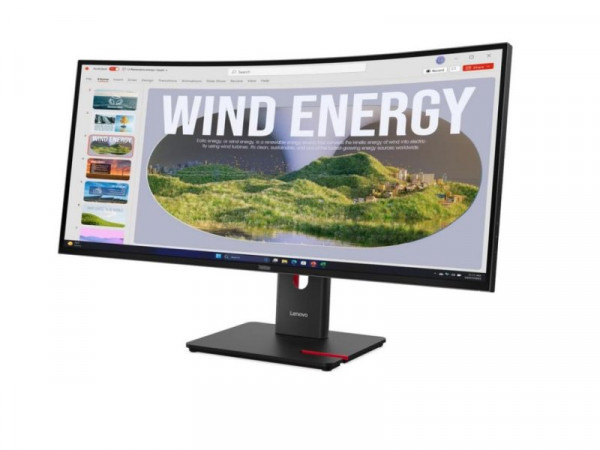 LENOVO Monitor ThinkVision T34WD-40 34 inch VA 3440x1440 120Hz 4ms 2x USB-C,1xDP,3xUSB Tilt, Swivel, Heig