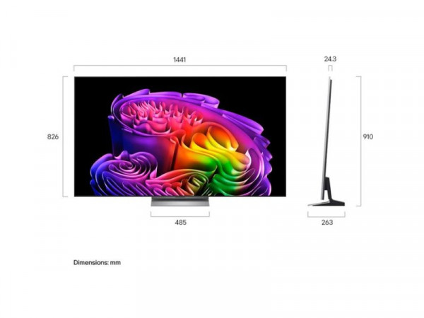 LG Televizor OLED65G61LW OLED 65 inch 4K Ultra HD smart webOS 26 crna