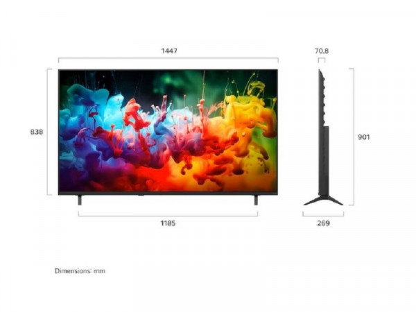LG Televizor 65QNED71B3B QNED 65 inch 4K Ultra HD smart webOS 26 crna