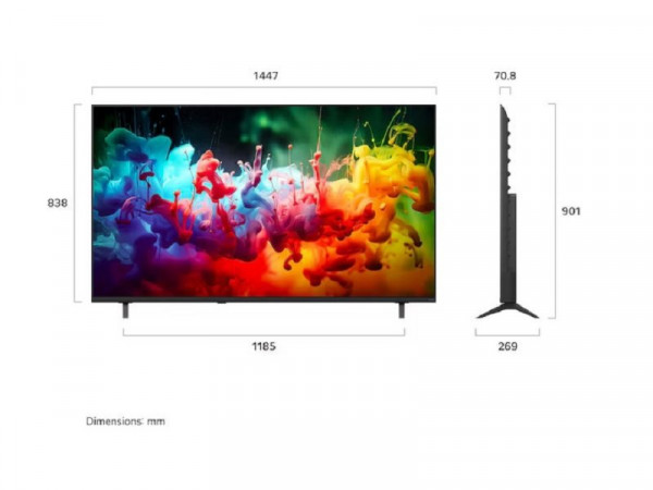 LG Televizor 65QNED70B3C QNED-Mini LED 65 inch 4K Ultra HD smart webOS 26 crna